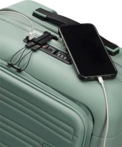 American Tourister Reiskoffer Met Laptopvak - Novastream Spinner 55/20 Tsa (Handbagage) Nomad Green -Bagageopslag 995x1200 2