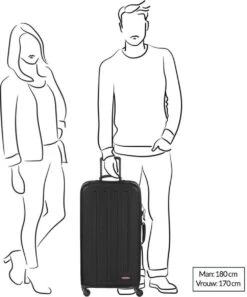 Eastpak TRANZSHELL L Reiskoffer (77 X 43 X 26.5 Cm) - Black -Bagageopslag 998x1200 2